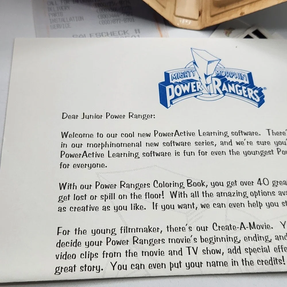 Mighty Morphin Power Rangers Create-A-Movie CD-ROM 1995 Saban PC‎ Mac